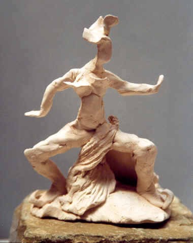 Danse, Figurine N° 5, terre cuite, copyright D. Aliquot (ADAGP)