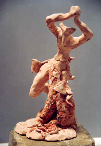 Danse, Figurine N° 8, terre cuite, copyright D. Aliquot (ADAGP)