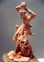 Danse, Figurine N° 8, terre cuite, copyright D. Aliquot (ADAGP)