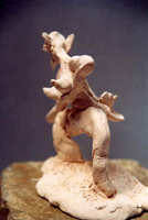 Danse, Figurine N° 9, terre cuite, copyright D. Aliquot (ADAGP)