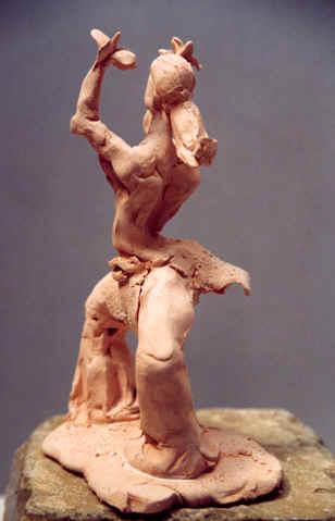 Danse, Figurine N° 10, terre cuite, copyright D. Aliquot (ADAGP)