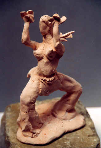 Danse, Figurine N° 10, terre cuite, copyright D. Aliquot (ADAGP)