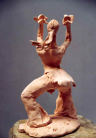 Danse, Figurine N° 10, terre cuite, copyright D. Aliquot (ADAGP)