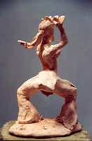 Danse, Figurine N° 10, terre cuite, copyright D. Aliquot (ADAGP)