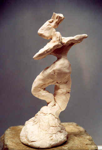 Danse, Figurine N° 12, terre cuite, copyright D. Aliquot (ADAGP)