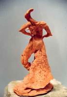 Danse, Figurine N° 14, terre cuite, copyright D. Aliquot (ADAGP)