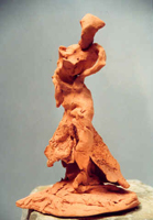 Danse, Figurine N° 14, terre cuite, copyright D. Aliquot (ADAGP)