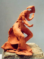 Danse, Figurine N° 17, terre cuite, copyright D. Aliquot (ADAGP)