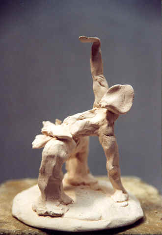 Danse, Figurine N° 18, terre cuite, copyright D. Aliquot (ADAGP)