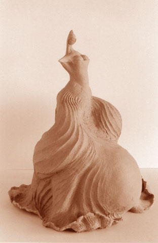 Danse de la sirne, terre cuite (1999) (40x20x30 cm) Copyright Dominique Aliquot (ADAGP)
